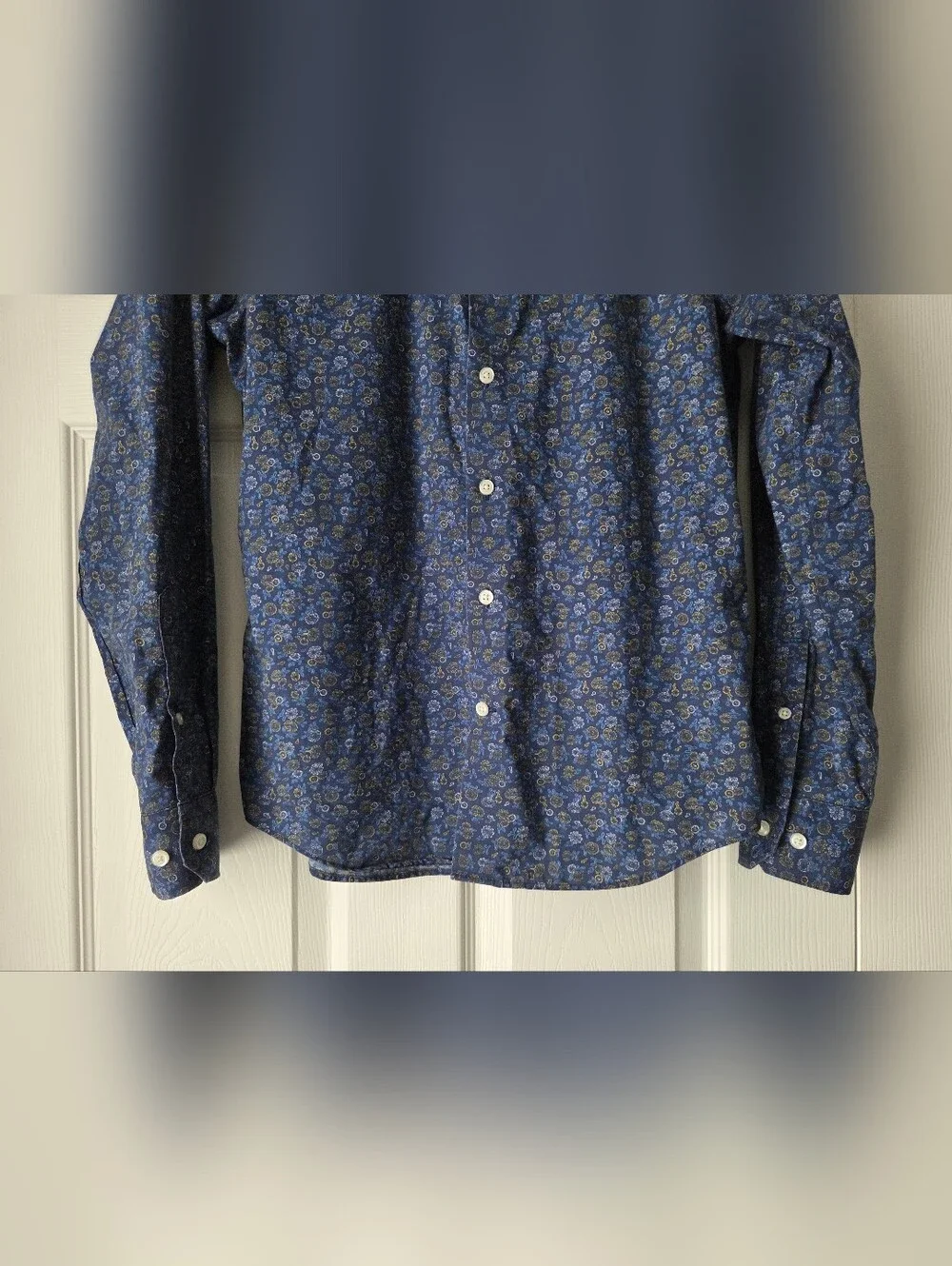 Banana Republic Men's Untucked Slim Fit Button-Down Shirt Size S